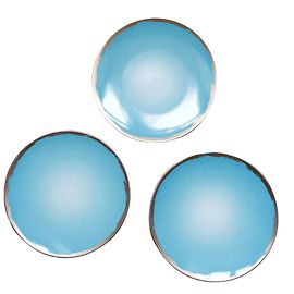 Christian Lacroix 6 Flat plates "Party" Blue