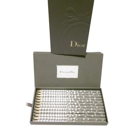 Christian Dior-Conjunto de 12 lapices-Blanco,Gris