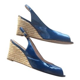 Stuart Weitzman Wedge Sandals Blue