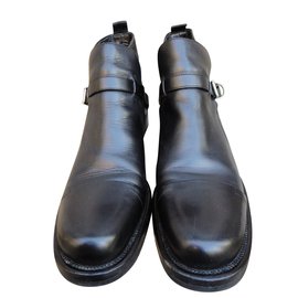 Botas Prada de couro preto Preto