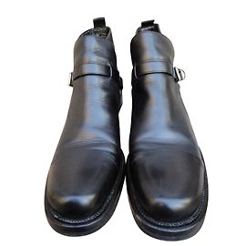 Stivali Prada in pelle nera Nero