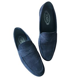 Tod's Mocassini Slip on Blu navy