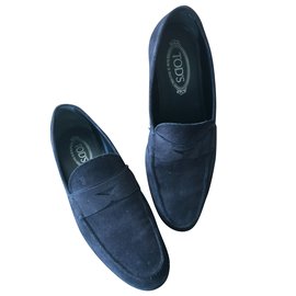 Tod's-Loafers Slip ons-Navy blue