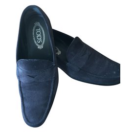 Tod's-Loafers Slip ons-Navy blue