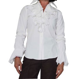 Anne  Fontaine-Muy bonita camisa glamorosa-Blanco