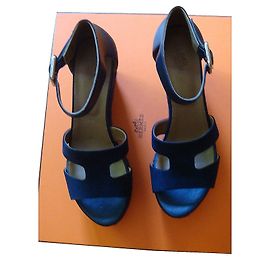 Hermès Alpercatas Azul marinho