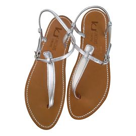 K Jacques Sandals Silvery
