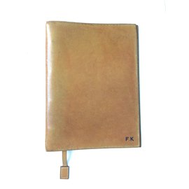 Hermès-Set of 2 agenda cases-Black,Beige