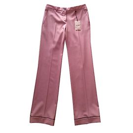 Miu Miu Pantalones, polainas Rosa