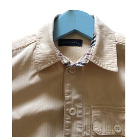 Burberry-Tops Tees-Beige