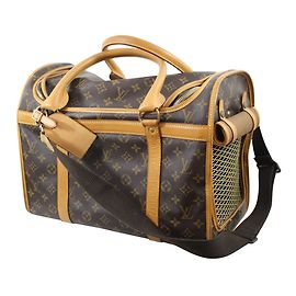 Louis Vuitton Pet Carrier Marron foncé
