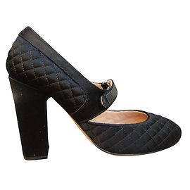 See by Chloé Babies pumps black satin and leather 37 Black