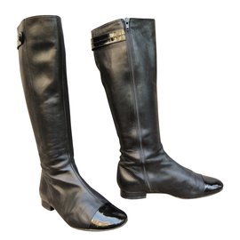 Botas de cuero negras Colisee De Sacha Negro
