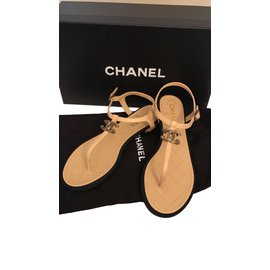 Chanel-Sandals-Beige