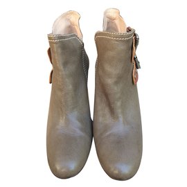 Chloé-Ankle Boots-Khaki