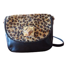 Sac léopard GUESS Noir