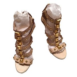 Giuseppe Zanotti Leather Sandals Nude 10 cm Other
