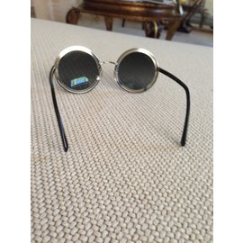Chanel-Sonnenbrille-Silber