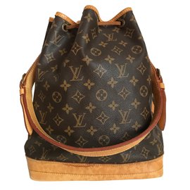 Louis Vuitton-Louis Vuitton Sac Noe GM Grande Canvas Monogram-Brown,Golden