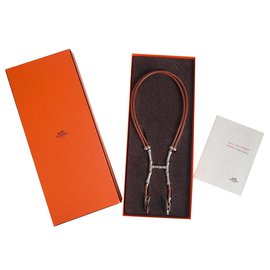 Hermès Bambou Marron Argenté