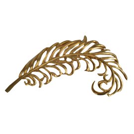 Autre Marque Goldene Metallbrosche Golden