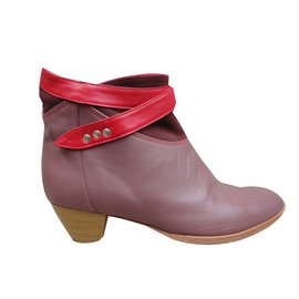 Autre Marque-Jacques & Demeter Ankle Boots-Light brown