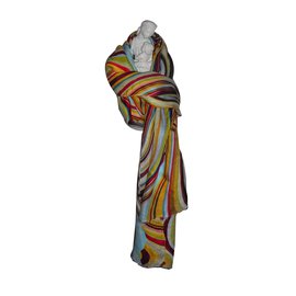 Paul Smith-Paul Smith Swirl stripe scarf-Multiple colors