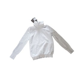 Louis Vuitton-Abrigo de cuello alto-Blanco