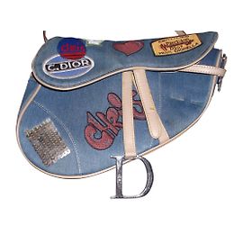 Christian Dior SADDLE BLUE DENIM Blue