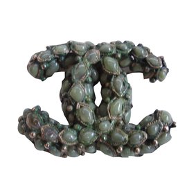 Chanel-Broches-Vert