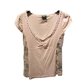 Camisa de Dolce & Gabbana em algodão e renda branca Branco