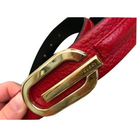 Gucci-Belts-Red