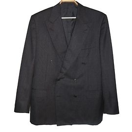 Kiton Napoli handgefertigter Blazer Anthrazitgrau
