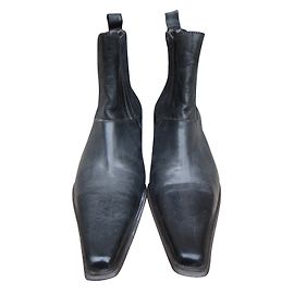 Autre Marque Bottines Fidji en cuir noir Noir