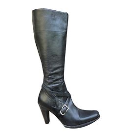 Stivali Prada in pelle nera Nero