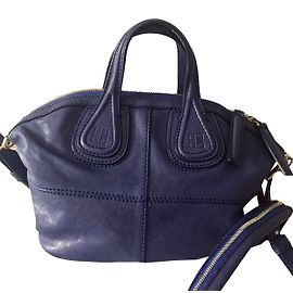 Givenchy Nightingale Micro Tasche Blau Leder Blau