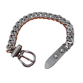 Hermès BRACELET HERMES SELLIER Argenté