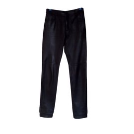Longchamp-Pantalones, polainas-Negro