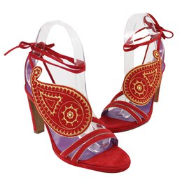 Hermès-Sandals-Red