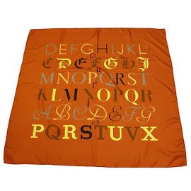 Hermès Lenços de seda Vermelho