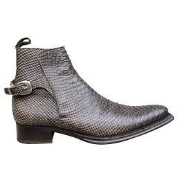 Autre Marque Stivali Baxton in pelle rettile marrone Marrone