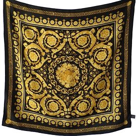 Versace Lenços de seda Preto