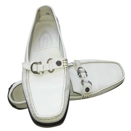Tod's-Gommino loafers-White