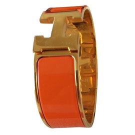 Hermès-Hermes bracelet clic-clac H Hermès-Orange
