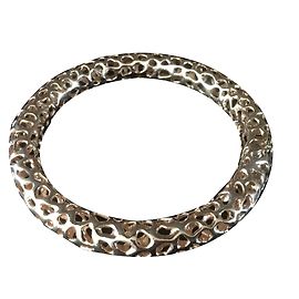 Autre Marque Rose Gold Plated Sterling Silver Bangle Pink