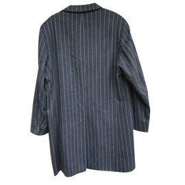 Carven-Men Coats Outerwear-Dark grey