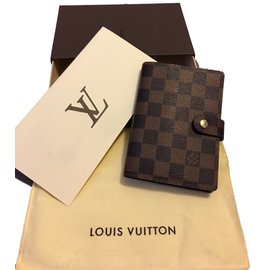 Louis Vuitton-Monederos, carteras, casos-Ébano