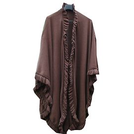 Christian Dior Brown Wool Cape Brown