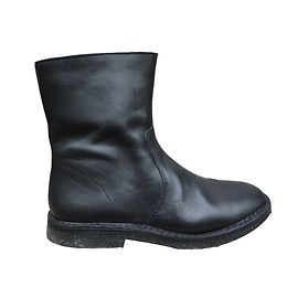 Apc Stiefel aus schwarzem Leder Schwarz