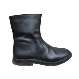 Botas de couro pretas Apc Preto
